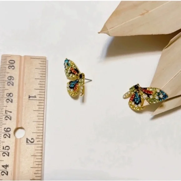 Free people multicolor butterfly earrings - Picture 6 of 7
